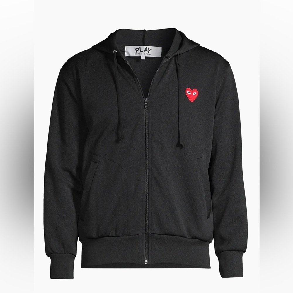 Comme des Garçons PLAY Signature Logo Zip-Front‎ Hoodie XL urban street Japan